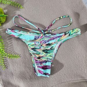 STIK MODAS Europe- Cheeky Colourful Strappy Bikini Bottom